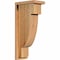 Ekena Millwork Alpine Rough Sawn Corbel w/Backplate, Western Red Cedar, 6"W x 10"D x 22"H COR06X10X22ALP01RWR - alternate 1